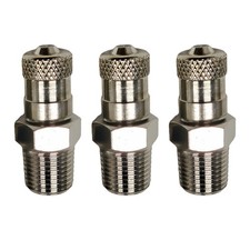 3Pcs 1/8" Bspt Pt For Schrader