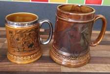 Lord Nelson Pottery Toby Jugs,Marked Year 1973 & 1977,Made In England