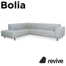 Bolia Fabric Corner Sofa Light Grey Blue Sofa Couch