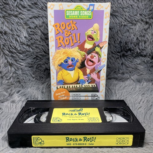 Sesame songs rock roll vhs - &,