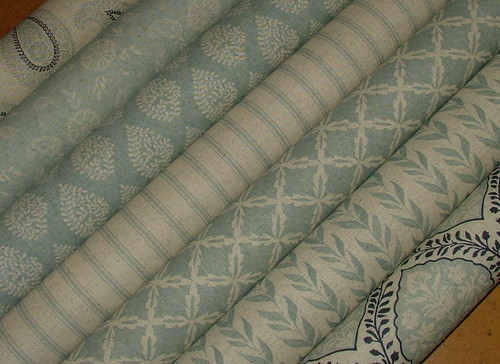 Linen blend curtain fabric - curtain,