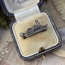 Vintage Silver Steam Boat