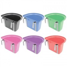 Hook Over Feeding Manger 12L - Portable Horse Stable Door Livestock Feeder