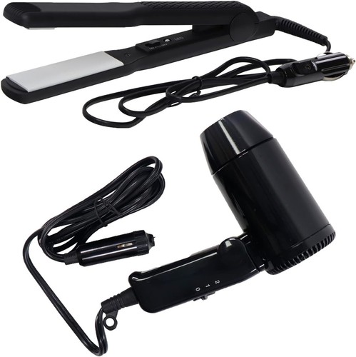 12v black travel portable - black, in