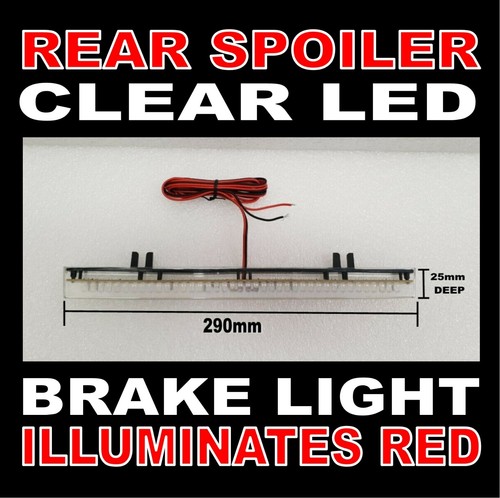 Rear spoiler clear - spoiler, red
