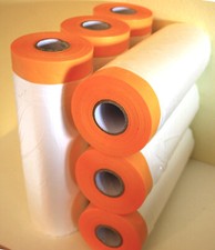 6x Gold Tape Masker Plus Masking Film Masking Tape with Foil // 30 55 110 140 270 cm