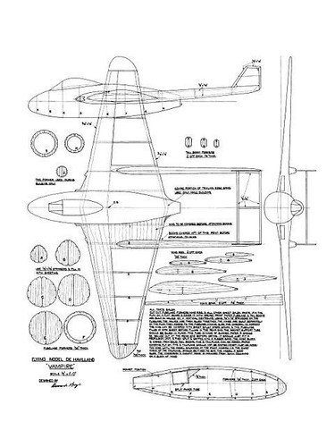 Vampire wingspan rc - vampire, f/f