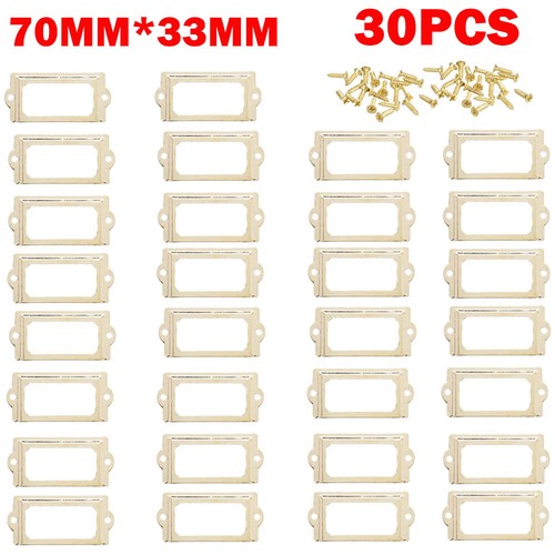 30x 70x33mm metal label holder - label,