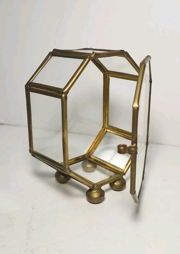 Small vintage brass - small, glass