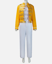 Queen Lead Vocals Freddie Mercury Wembley On Stage Jacket Cosplay Costume Coat-