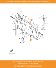 YAMAHA Clip, 90467-21068 OEM VMAX YZ125 YZ250 WR250 VMX17 TRACER 900 MT09A