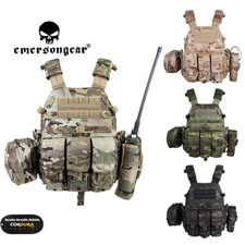 Emersongear LBT6094A Plate Carrier Tactical Vest W/3 Pouches Body Guard Armor