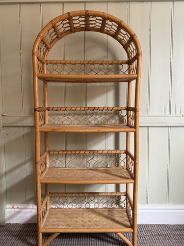 Vintage bamboo shelf - 4, arc