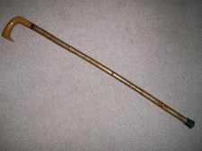 Beautiful New Craftsman Hand Made Turned Handle Walking Stick Hazel Shank 28W