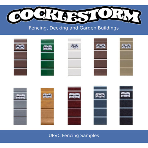 Upvc garden fence panel sample - upvc,
