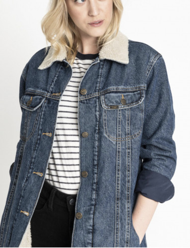 Lee duster denim jacket - denim,