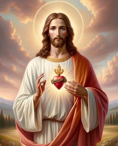 The sacred heart jesus - heart,