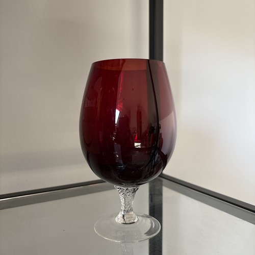 Ruby red clear - clear, stem