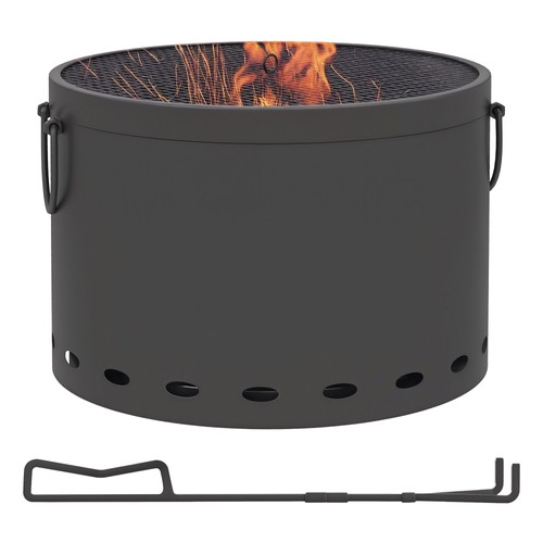 Outsunny 38cm smokeless wood - outsunny,