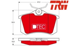 REAR BRAKE PADS SET GDB823DTE