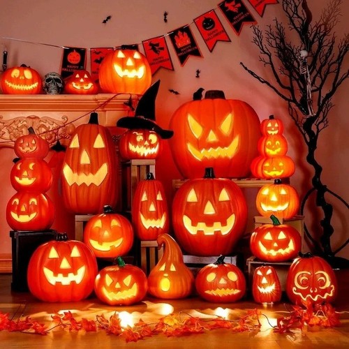 Halloween pumpkin lantern - halloween,