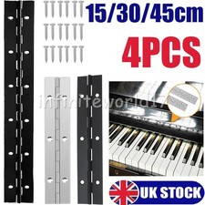 4PC 15/30/45cm Piano Hinge Continuous Hinges Stainless Steel Piano Hinge +Screws