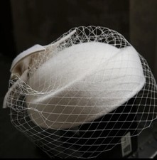 Ivory Winter Wool Bow Hat with