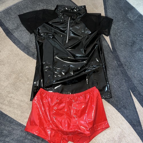 Lgbtq latex rubber look red - lgbtq,