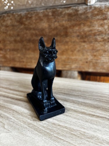 Small black egyptian cat - egyptian,
