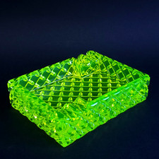 Uranium Glass Ashtray Uranium