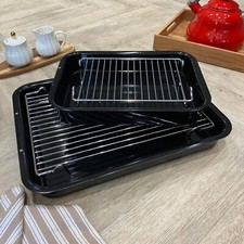 Enamelled Roasting Tray Starter Kit For Aga Range Cooker - Fits The Runners
