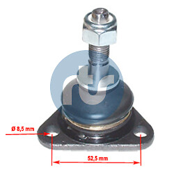 Ball joint rts 06226 front - ball,