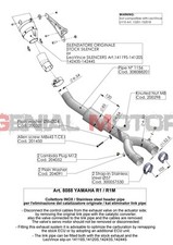 Link Pipe For Remove Catalyst Leovince Yamaha Yzf R1/M 2015 > 2016