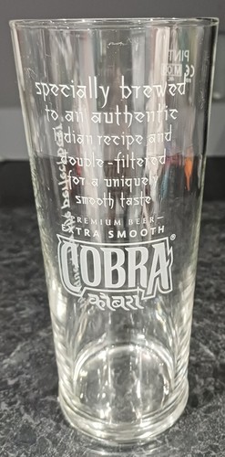 Cobra beer pint - beer, glass
