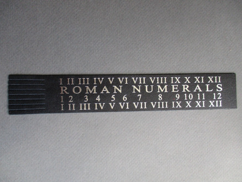 Leather bookmark roman - leather,