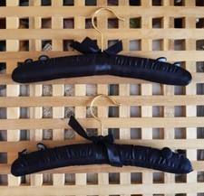 Vintage Black Satin Padded