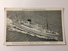 Vintage Maritime Postcard "Pretoria Castle" Union Castle Line Unposted