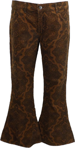 Mens tan paisley - paisley, vintage