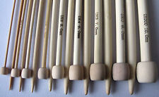 Bamboo Single Pointed Knitting Needles 23cm / 9" short length gd size childrens