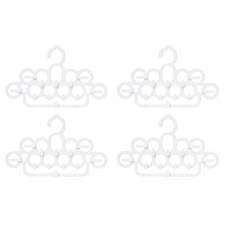 4 pcs  Multifunctional Tie Hooks Tie Hangers Silk Scarf Belt Storage Hangers