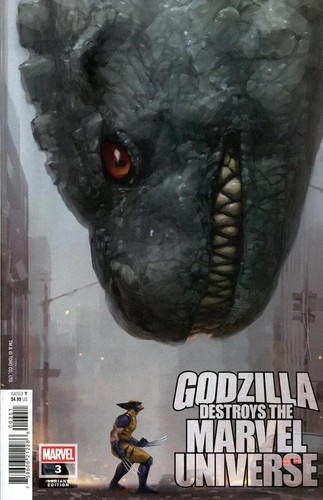 Godzilla destroys the - destroys, marvel
