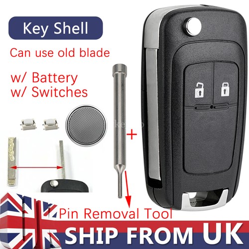 Replacement car flip key fob - flip,