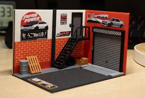 Garage diorama jdm - 1:64, (jdm