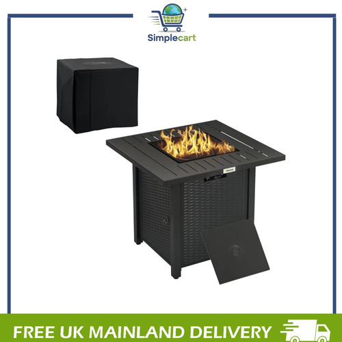 000 btu gas - firepit, table