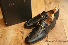 Gucci Black Leather Brass Bit