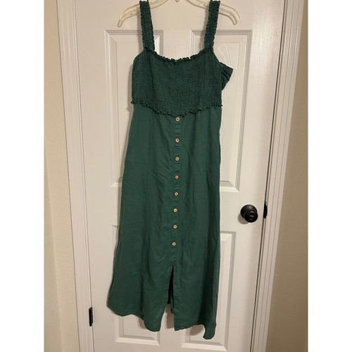 Zara green linen - green, blend