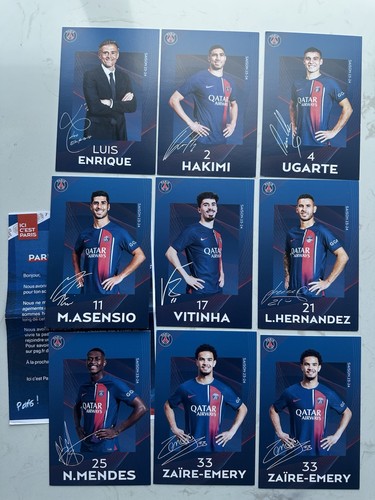 Psg print signed club - 9x,