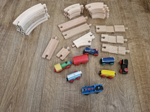 Wooden train set - wooden,
