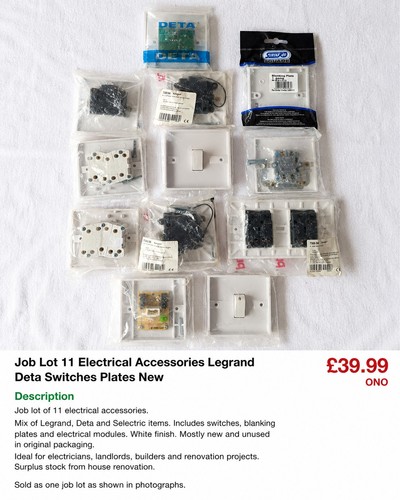 Job lot legrand deta - lot, x