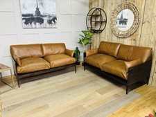 Bradlee 2.5 Seater Leather/oak